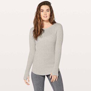 Lululemon Cabin Yogi Long Sleeve Bamboo & Cashmere Athleisure Sweater